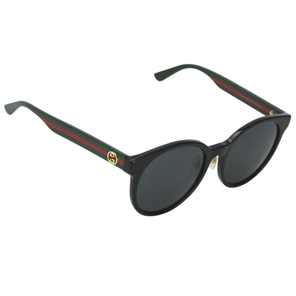 Gucci Round Frame Sunglasses Black Grey Lens - Picture 4 of 16